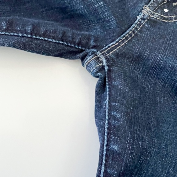 Mother Jeans The Looker Ankle Fray in All Work Paint Splatter Skinny - Picture 6 of 11